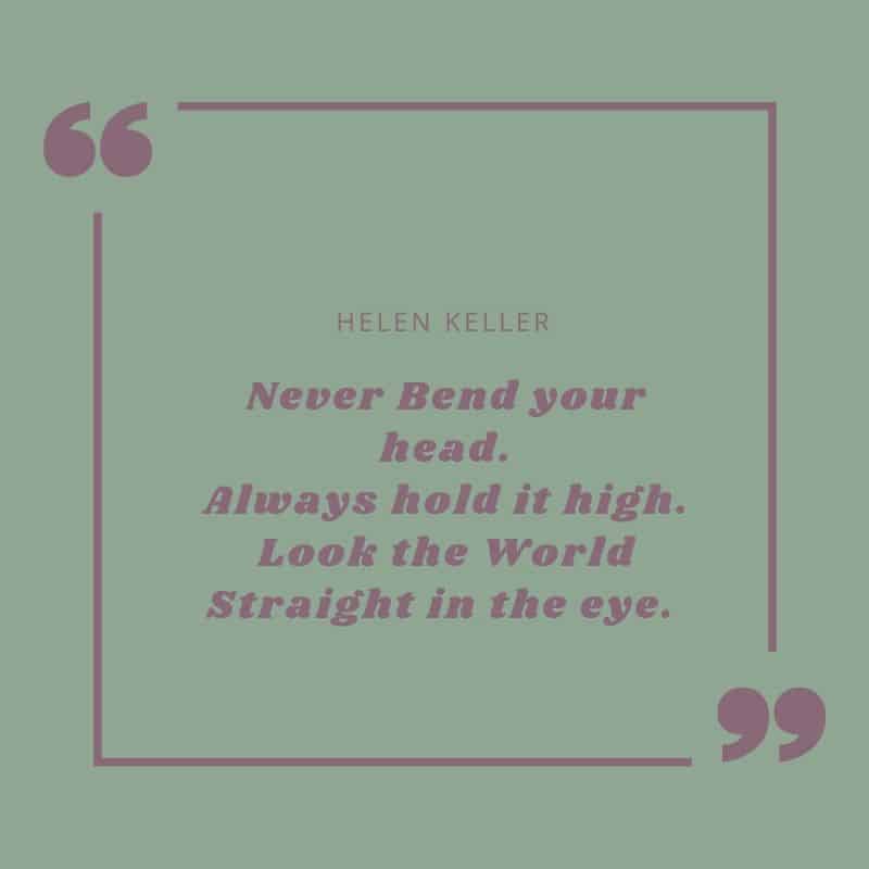 Confidence Quote- Helen Keller