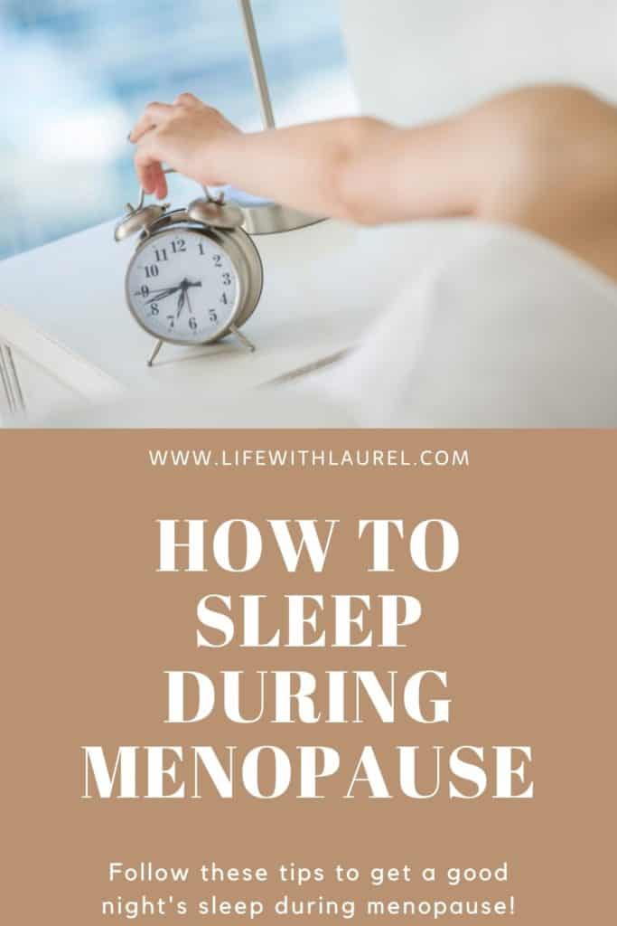 how to sleep during menopause