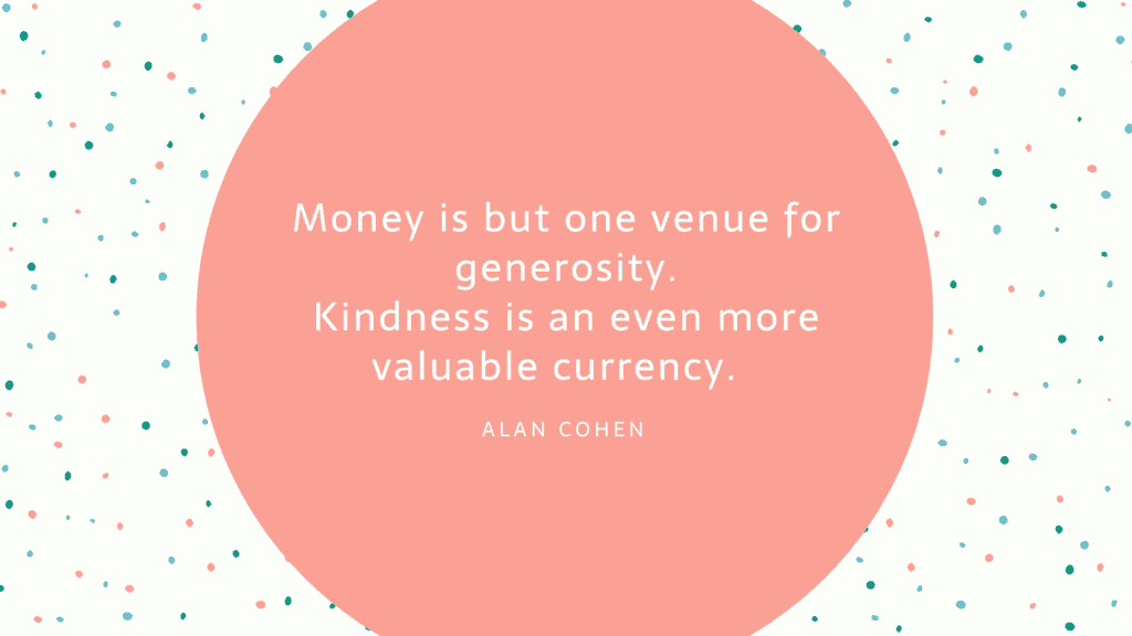 Alan Cohen generosity quote